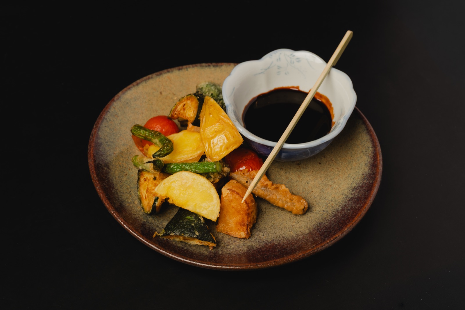 Mixed Fried Vegetables with Dengaku Miso Sauce